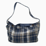 REVERSIBLE PLAID SLINGBAG