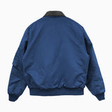 LEATHER COLLAR BOMBER JACKET
