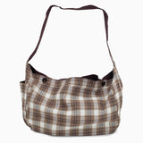 REVERSIBLE PLAID SLINGBAG