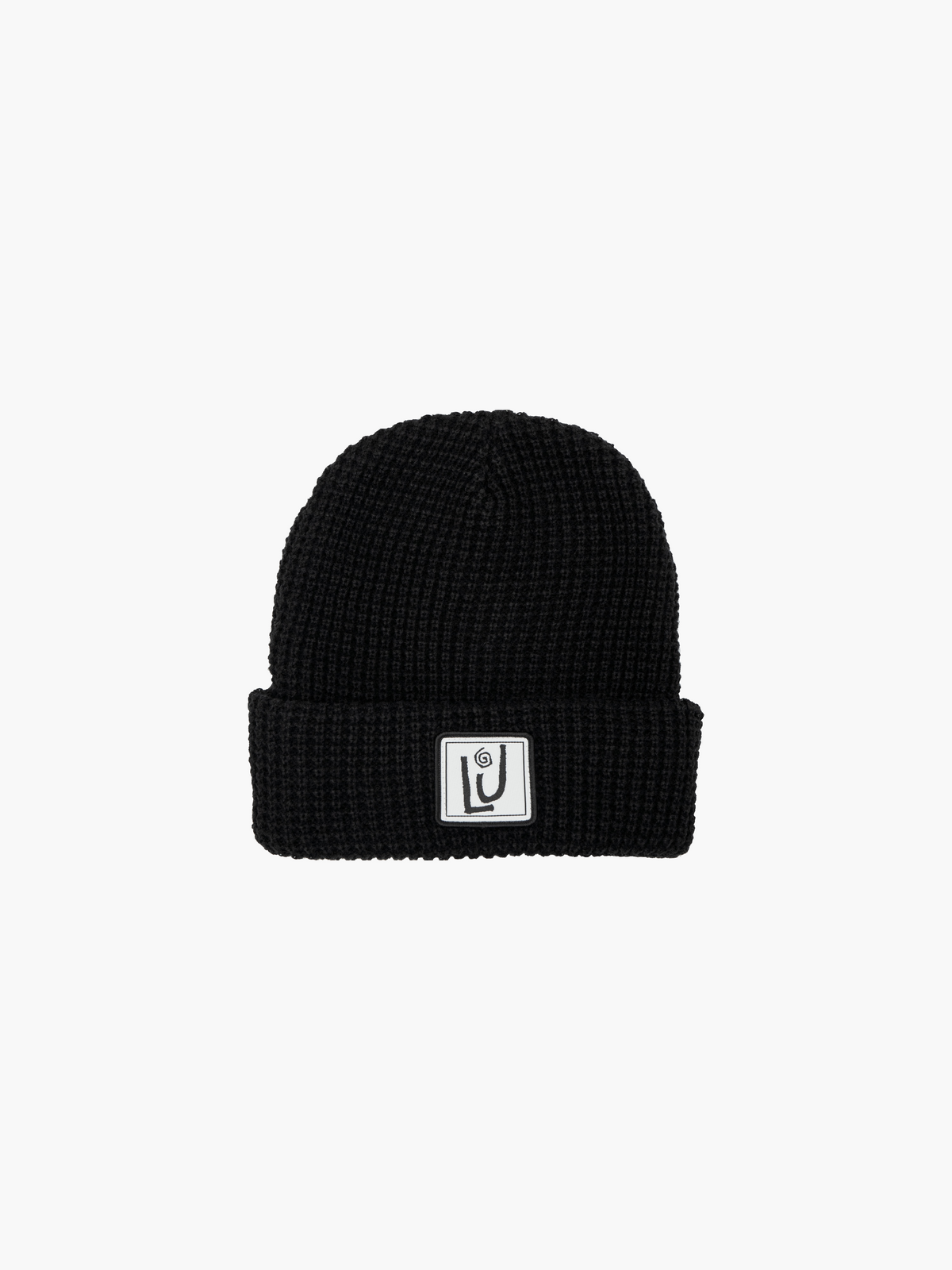 Records Label Waffle Knit Beanie